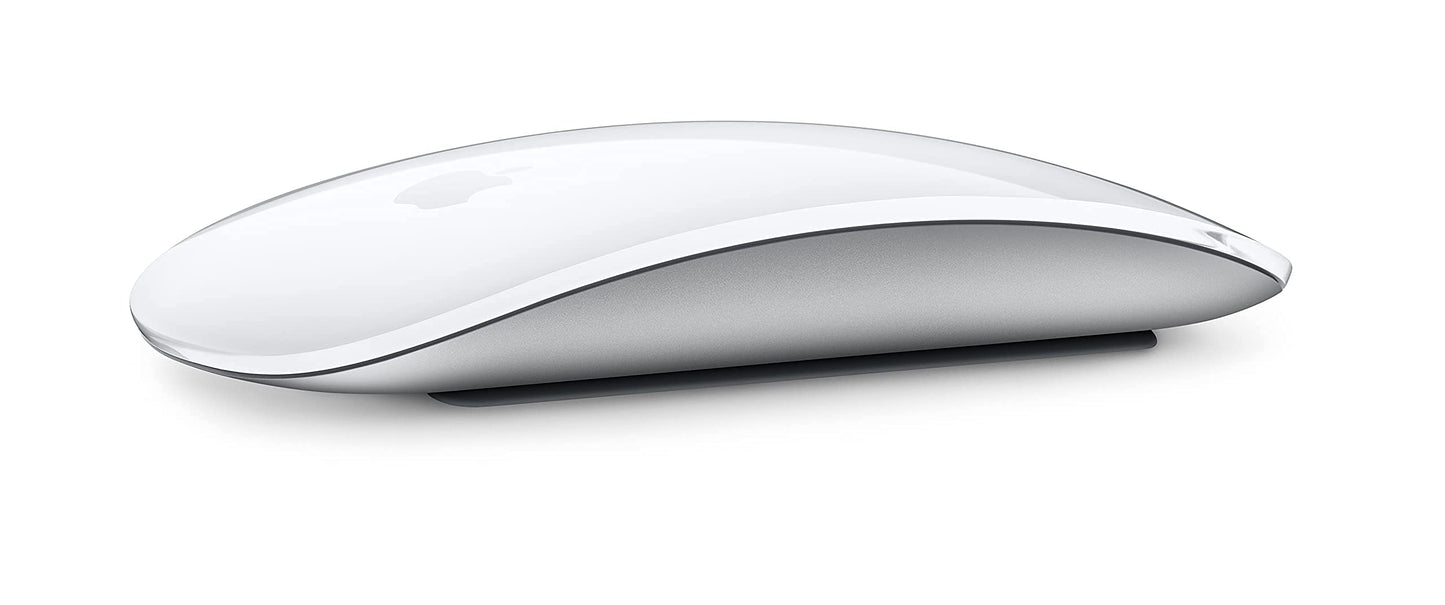 Apple Magic Mouse: Bluetooth, rechargeable. Works with Mac or iPad; White, Multi-Touch surface