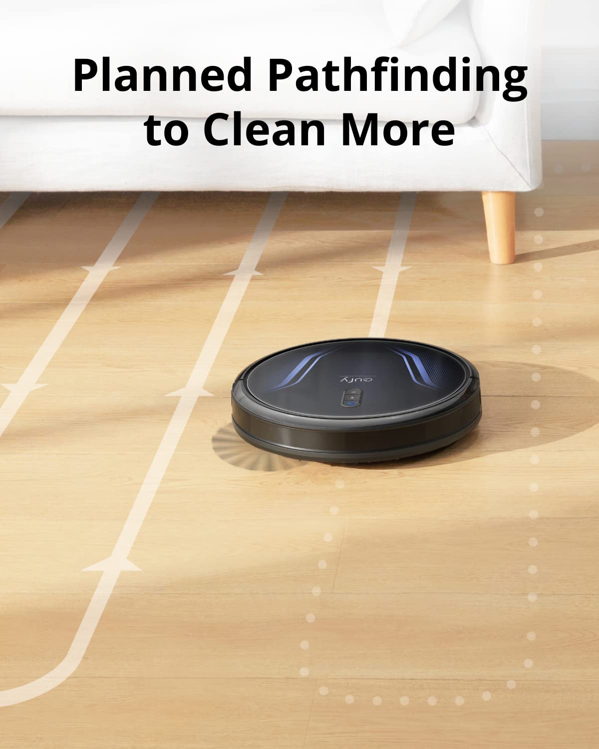 eufy Clean by Anker RoboVac G40 Robot Vacuum Cleaner, 2,500 Pa Strong Suction, Wi-Fi Connected, Planned Pathfinding, Ultra-Slim Design, Perfect for Daily Cleaning