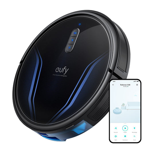 eufy Clean by Anker RoboVac G40 Robot Vacuum Cleaner, 2,500 Pa Strong Suction, Wi-Fi Connected, Planned Pathfinding, Ultra-Slim Design, Perfect for Daily Cleaning